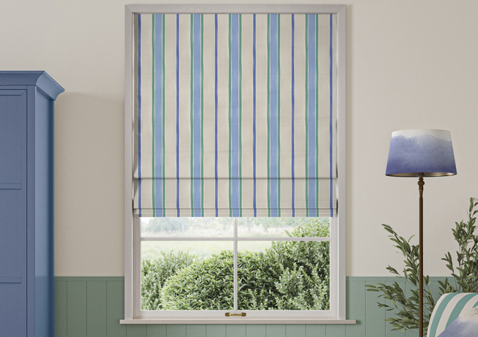 Bluebellgray Seaside Stripe, Atlantic - Roman Blind - Image 3